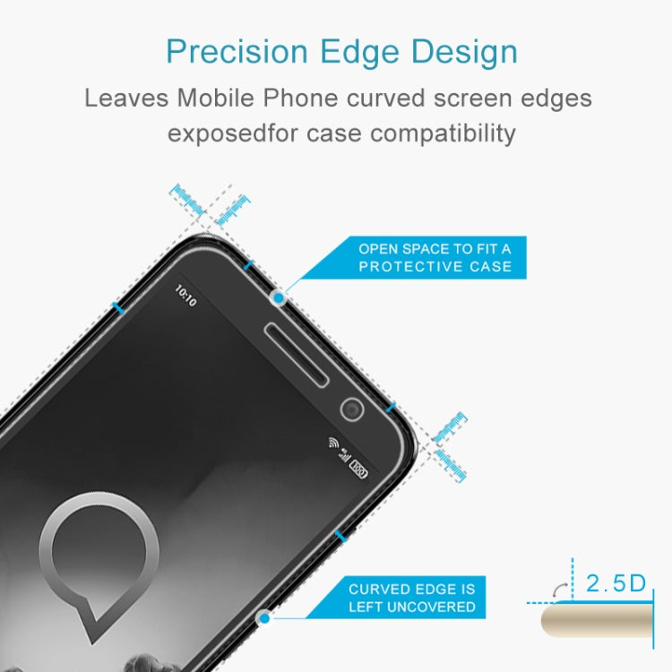 10 PCS 9H 2.5D Non-Full Screen Tempered Glass Film For Alcatel 1 (2019)