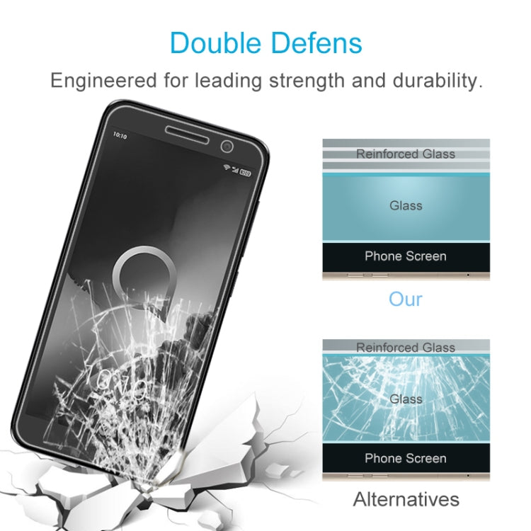 50 PCS For Alcatel 1 (2019) 2.5D Non-Full Screen Tempered Glass Film