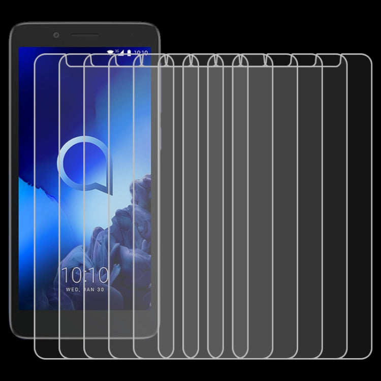 10 PCS 9H 2.5D Non-Full Screen Tempered Glass Film For Alcatel 1C