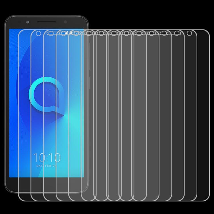 50 PCS For Alcatel 1X 2.5D Non-Full Screen Tempered Glass Film
