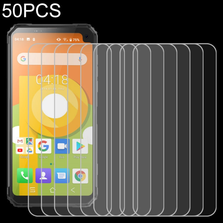 50 PCS For Blackview BV6100 2.5D Non-Full Screen Tempered Glass Film