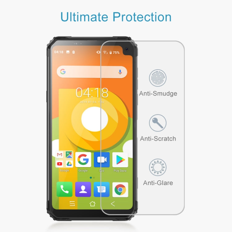 50 PCS For Blackview BV6100 2.5D Non-Full Screen Tempered Glass Film