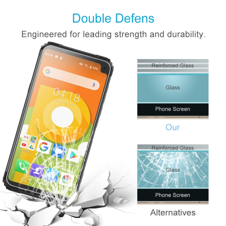 50 PCS For Blackview BV6100 2.5D Non-Full Screen Tempered Glass Film