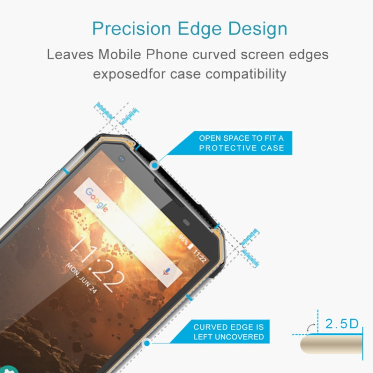 10 PCS 9H 2.5D Non-Full Screen Tempered Glass Film For Blackview BV9500 Plus