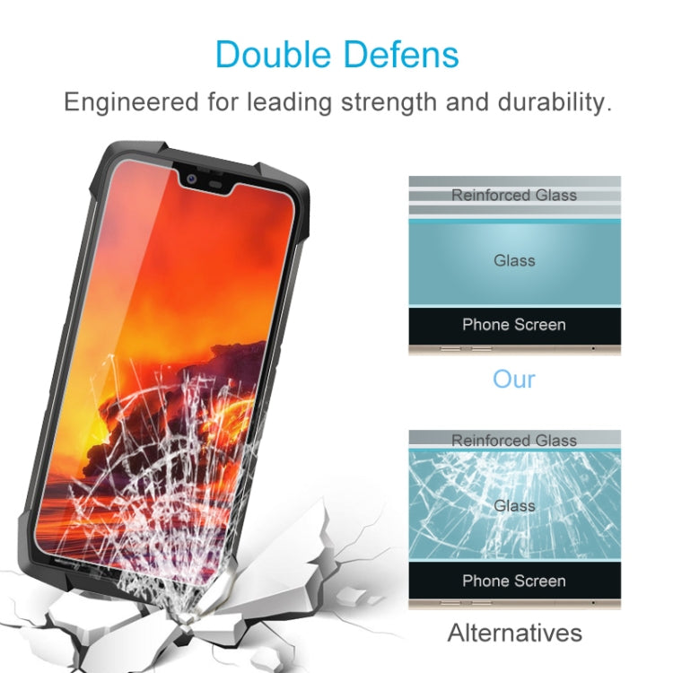 50 PCS For Blackview BV9700 Pro 2.5D Non-Full Screen Tempered Glass Film