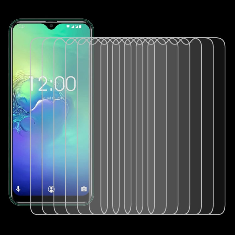 10 PCS 9H 2.5D Non-Full Screen Tempered Glass Film For Cubot C15 Pro