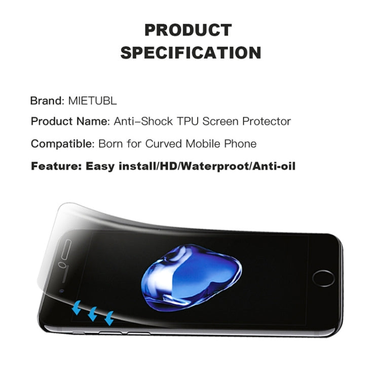 MIETUBL 0.15mm Curved Full Screen Protector Hydrogel Film Front Protector for Galaxy Note 10