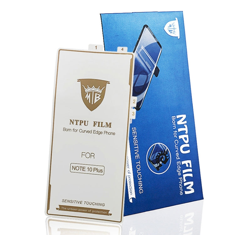 MIETUBL 0.15mm Curved Full Screen Protector Hydrogel Film Front Protector for Galaxy Note 10+