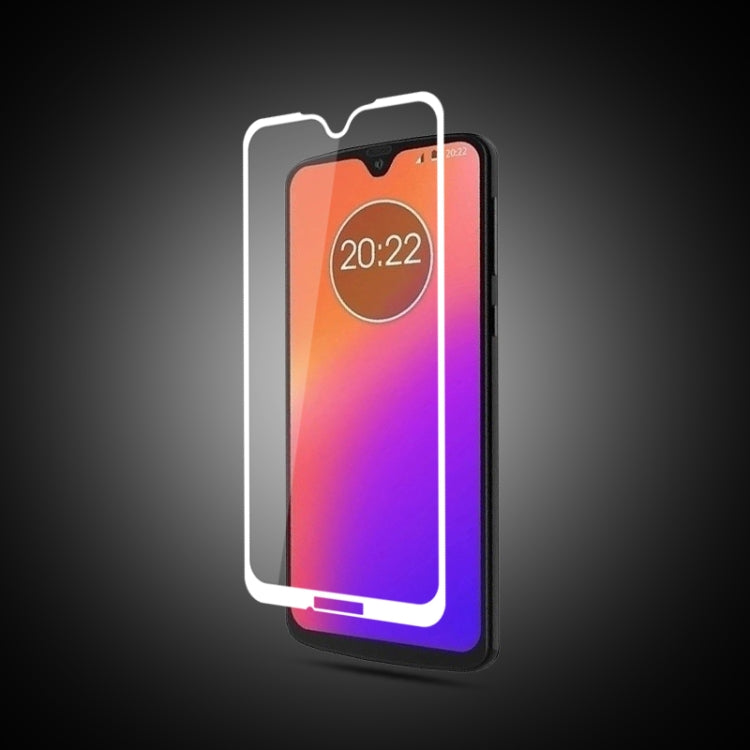 mocolo 0.33mm 9H 2.5D Silk Print Tempered Glass Film for Motorola Moto G7