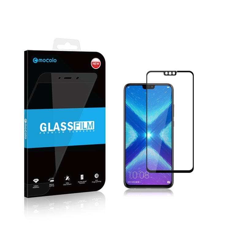 mocolo 0.33mm 9H 2.5D Silk Print Tempered Glass Film for Huawei Honor 8X