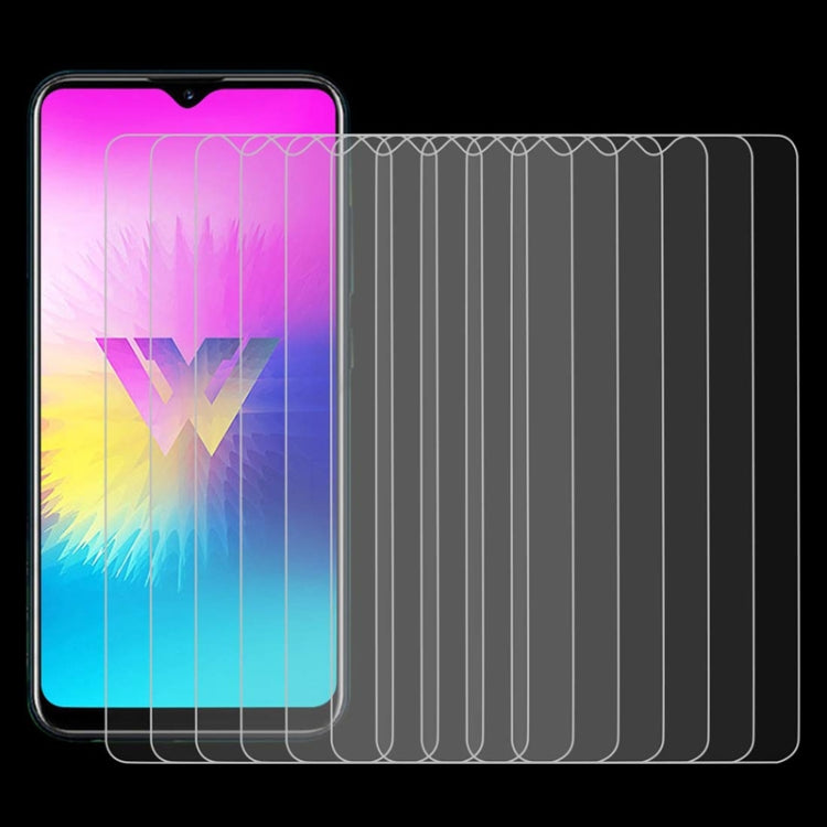 50 PCS For LG W30 Pro 9H 2.5D Screen Tempered Glass Film