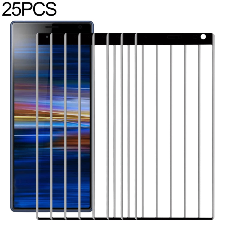 25 PCS 9H 3D Curved Full Screen Tempered Glass Film for Sony Xperia 10