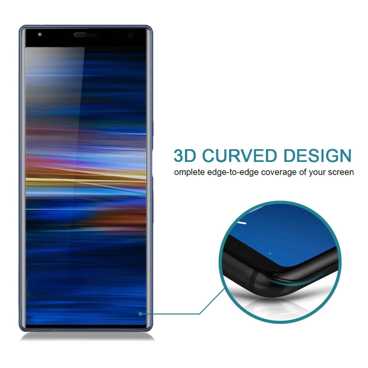 25 PCS 9H 3D Curved Full Screen Tempered Glass Film for Sony Xperia 10