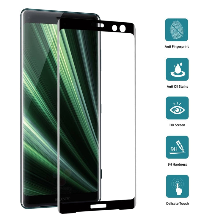 25 PCS 9H 3D Curved Full Screen Tempered Glass Film for Sony Xperia XZ3