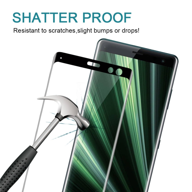 25 PCS 9H 3D Curved Full Screen Tempered Glass Film for Sony Xperia XZ3