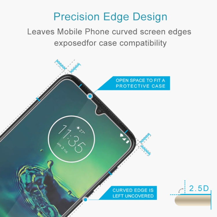 50 PCS For Motorola Moto G8 Plus 9H 2.5D Screen Tempered Glass Film