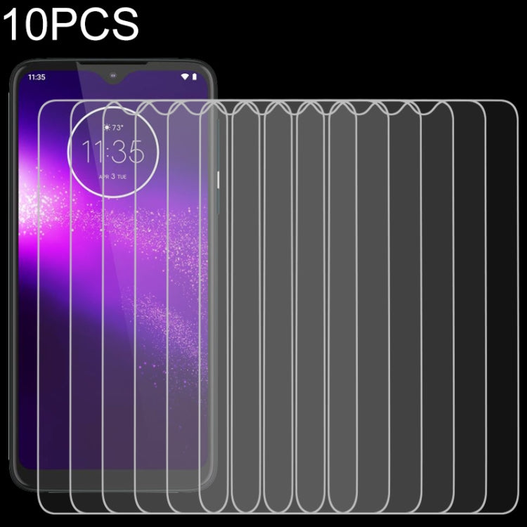 10 PCS For Motorola One Macro 9H 2.5D Screen Tempered Glass Film