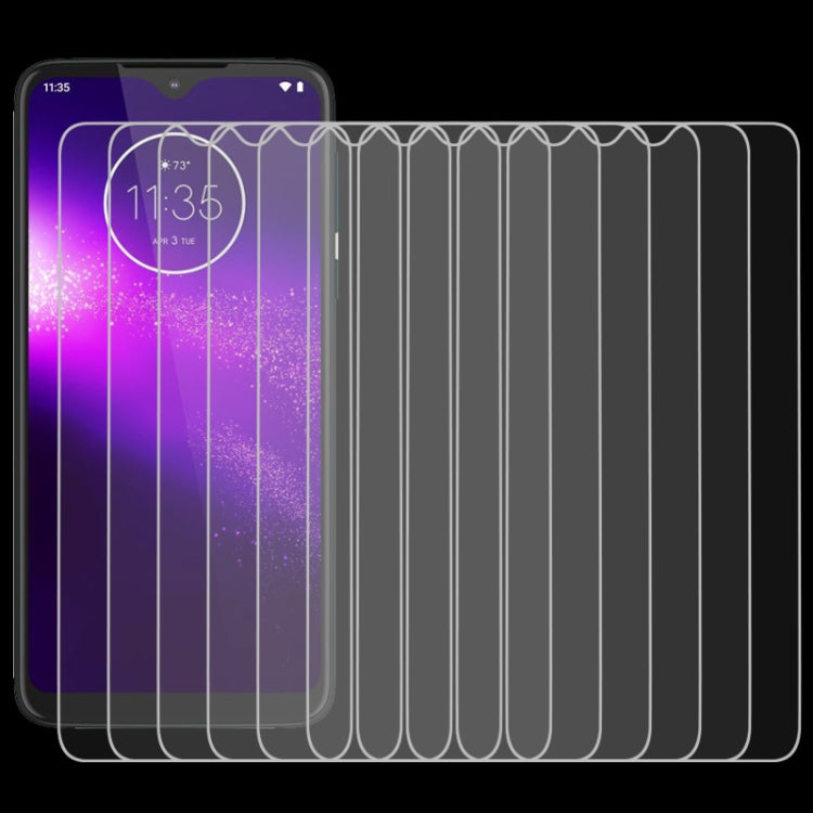 50 PCS For Motorola One Macro 9H 2.5D Screen Tempered Glass Film
