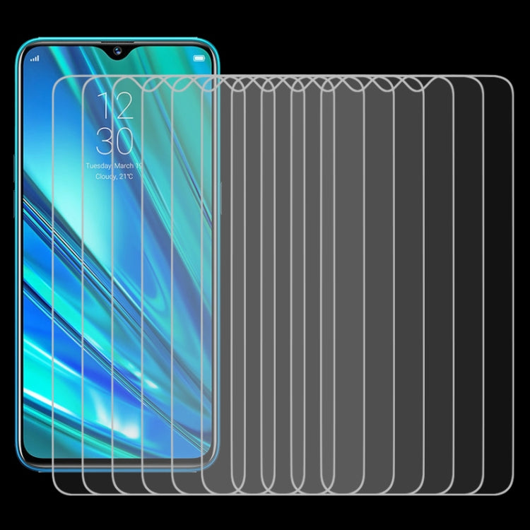 10 PCS For OPPO Realme 5 Pro 9H 2.5D Screen Tempered Glass Film