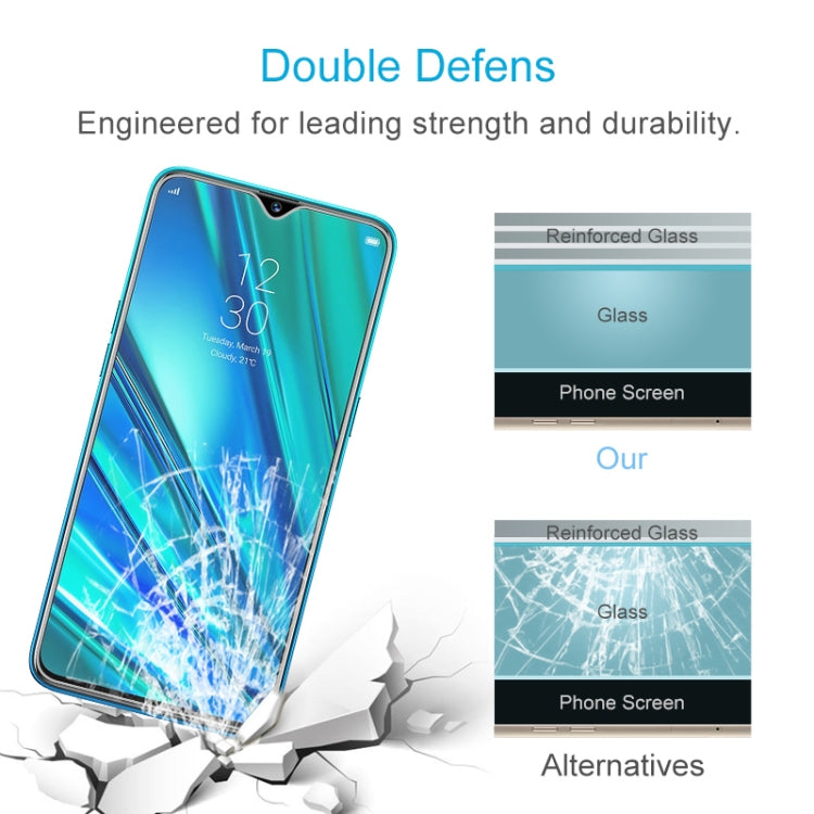 50 PCS For OPPO Realme 5 Pro 9H 2.5D Screen Tempered Glass Film