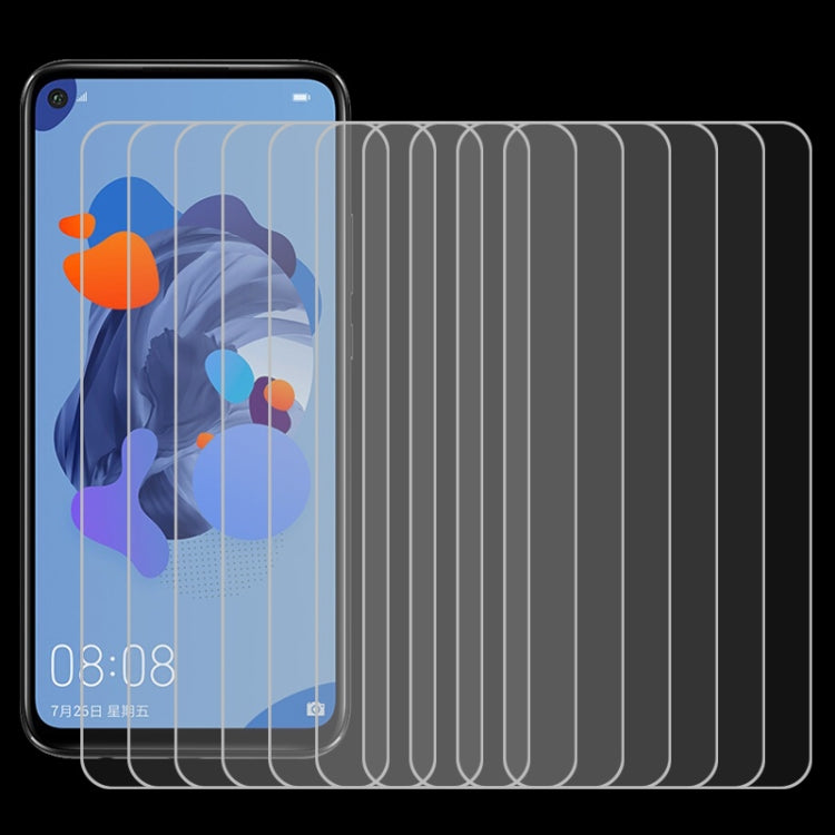 50 PCS For Huawei nova 5i Pro 9H 2.5D Screen Tempered Glass Film