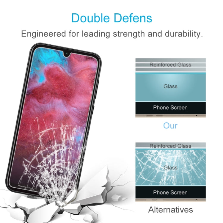 50 PCS For Huawei Honor Play 3e 9H 2.5D Screen Tempered Glass Film