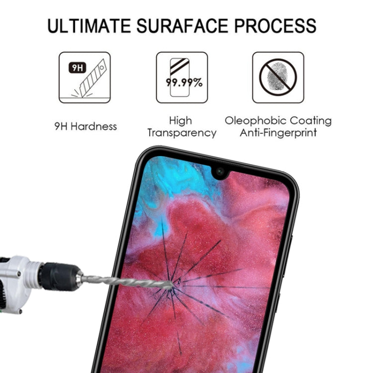 For Huawei Honor Play 3e Full Glue Full Cover Screen Protector Tempered Glass Film