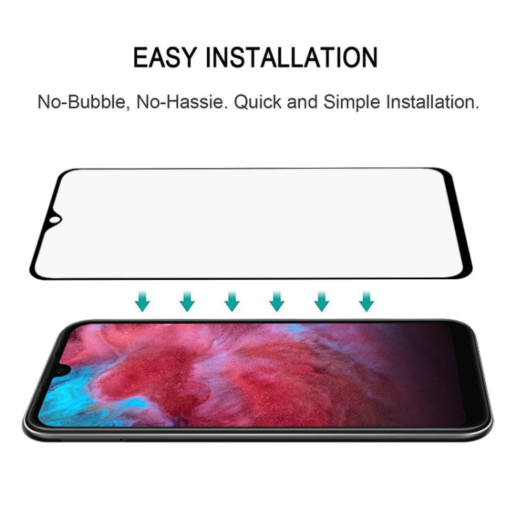 For Huawei Honor Play 3e Full Glue Full Cover Screen Protector Tempered Glass Film