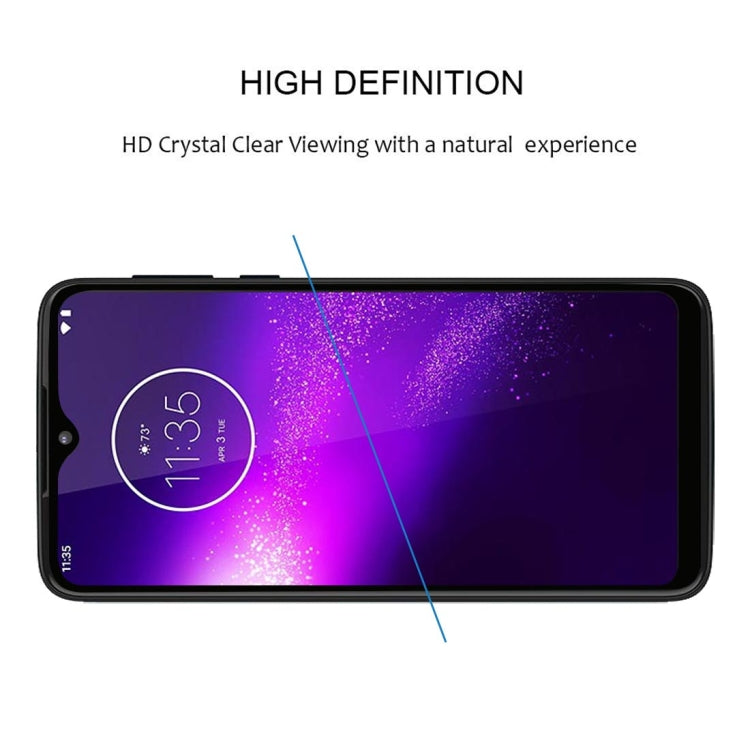 For Motorola One Macro Full Glue Full Screen Tempered Glass Film