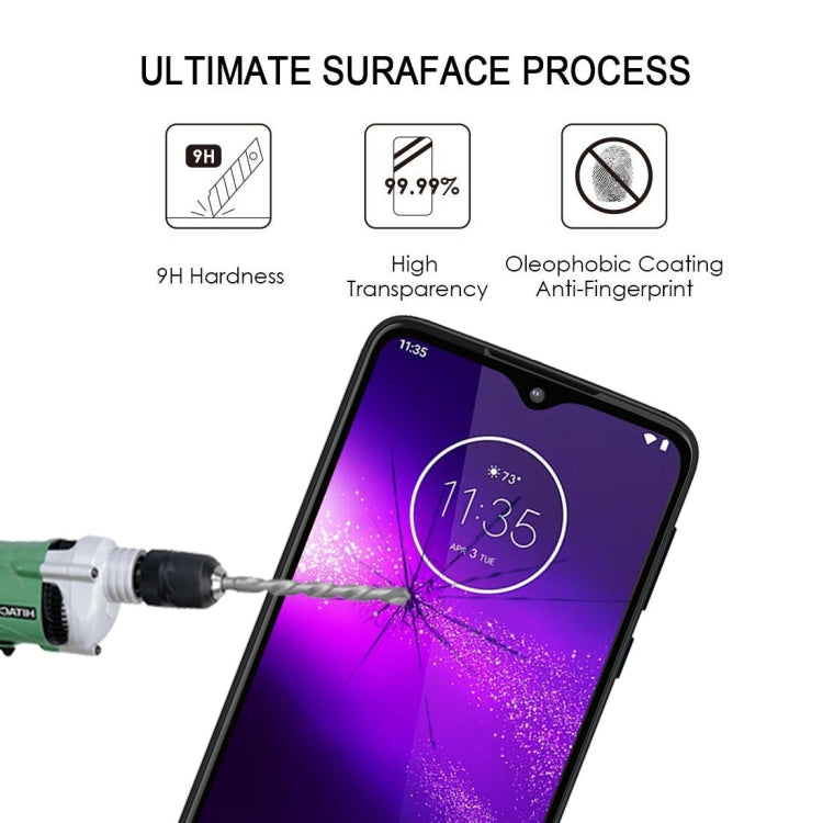 For Motorola One Macro Full Glue Full Screen Tempered Glass Film