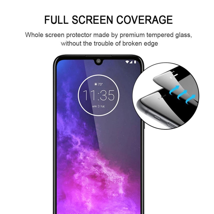 For Motorola One Zoom Full Glue Full Screen Tempered Glass Film