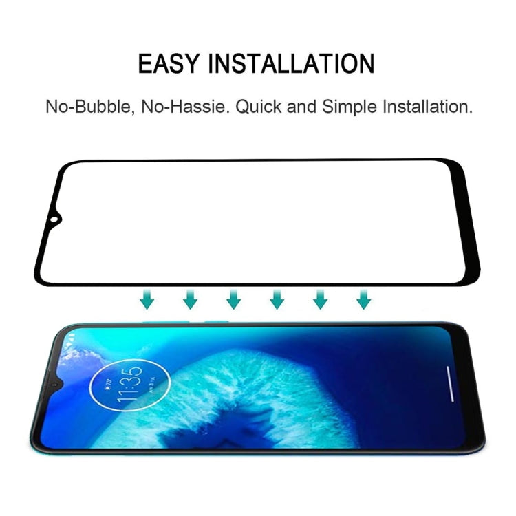 For Motorola Moto G8 Power Lite Full Glue Full Screen Tempered Glass Film