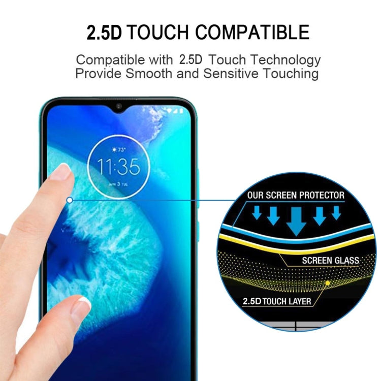 For Motorola Moto G8 Power Lite 25 PCS Full Glue Full Screen Tempered Glass Film