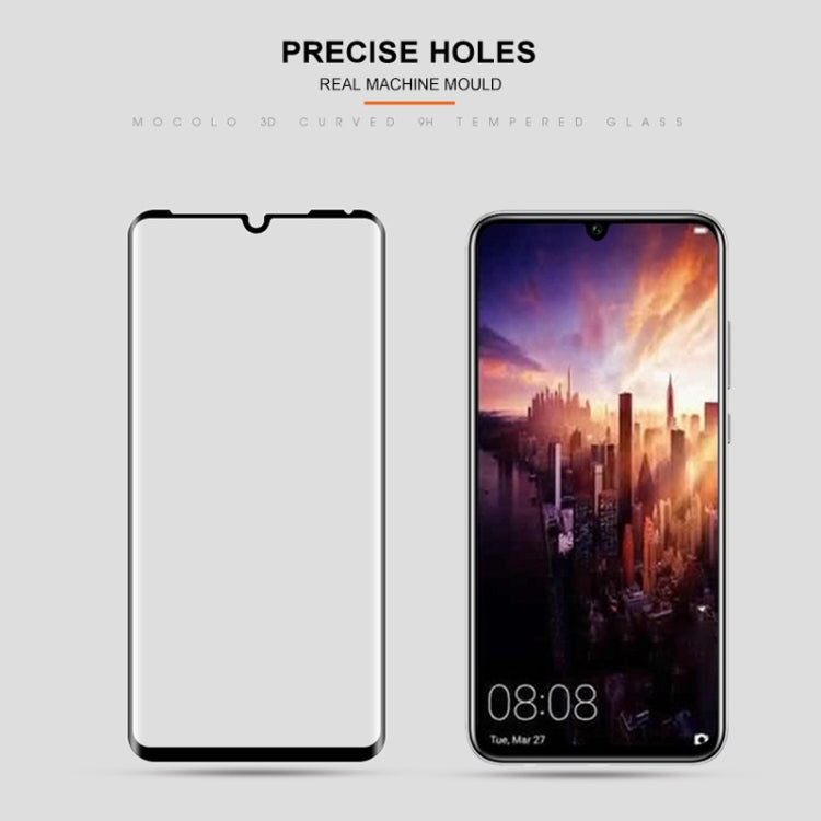 mocolo 0.33mm 9H 3D Full Glue Curved Full Screen Tempered Glass Film for Huawei P30 Pro (Black)