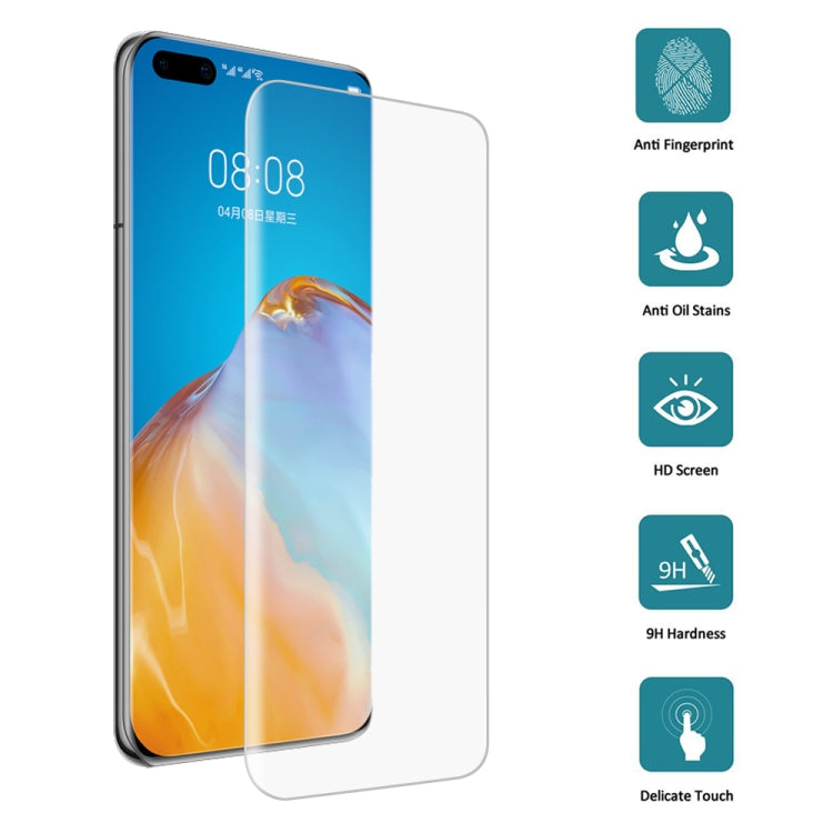 25 PCS For Huawei P40 Pro 9H HD 3D Curved Edge Tempered Glass Film