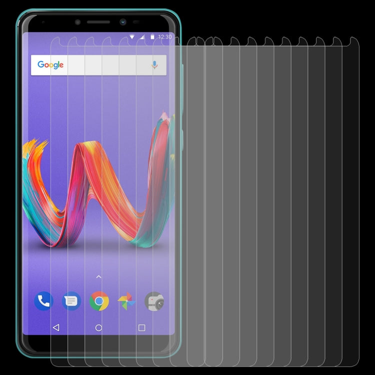 10 PCS For Wiko View 2 Plus 0.26mm 9H Surface Hardness 2.5D Tempered Glass Film Front Screen Protector