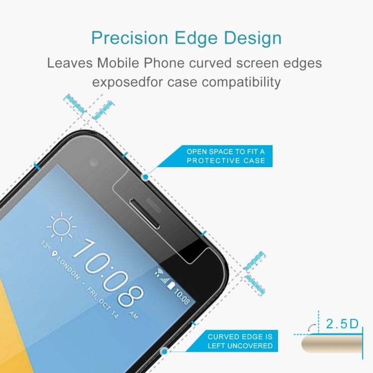 10 PCS 0.26mm 9H 2.5D Tempered Glass Film for HTC One A9s