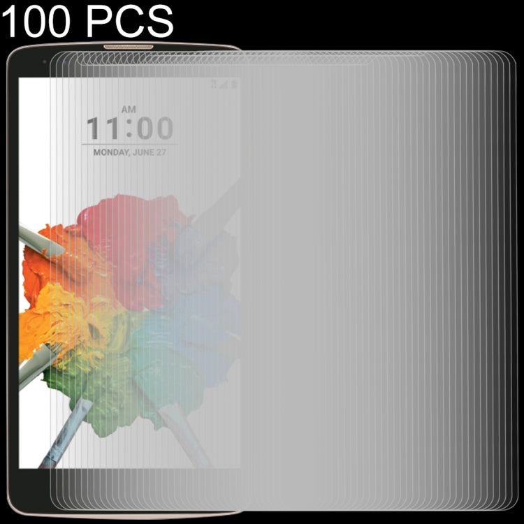 100 PCS 0.26mm 9H 2.5D Tempered Glass Film for LG Stylo 2 Plus / K550