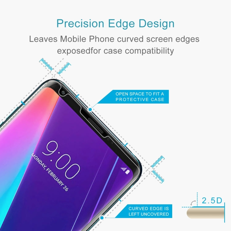 100 PCS 0.26mm 9H 2.5D Tempered Glass Film for LG V30S ThinQ