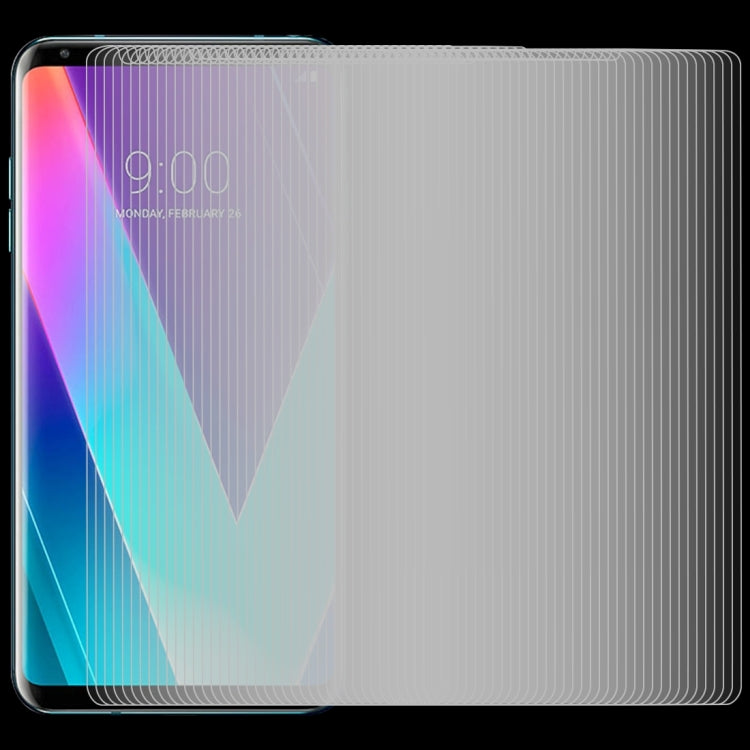 100 PCS 0.26mm 9H 2.5D Tempered Glass Film for LG V30S ThinQ