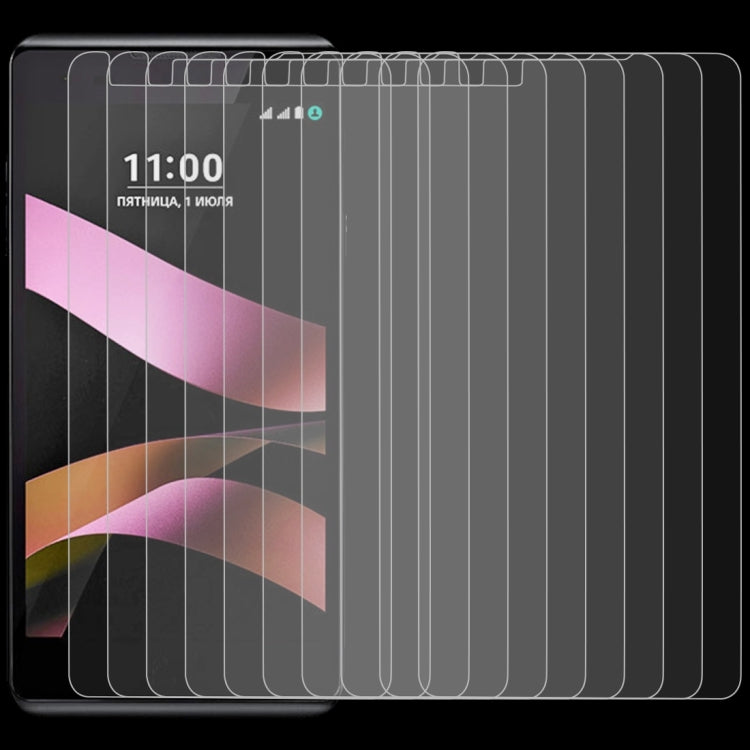 10 PCS 0.26mm 9H 2.5D Tempered Glass Film for LG X Style