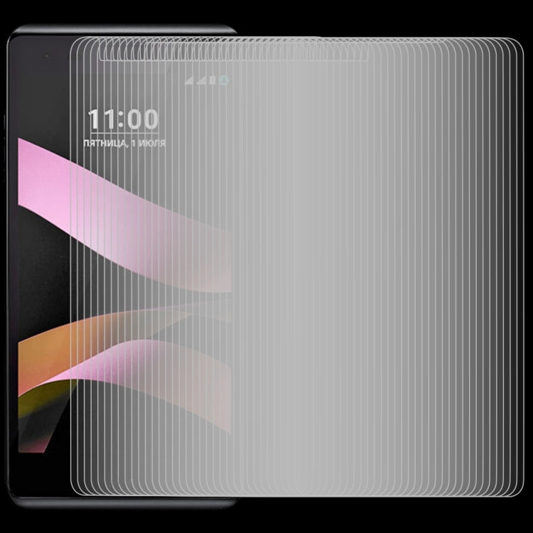 100 PCS 0.26mm 9H 2.5D Tempered Glass Film for LG X Style