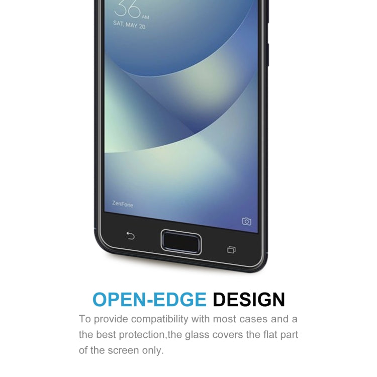 2 PCS 0.26mm 9H 2.5D Tempered Glass Film for Asus Zenfone 4 Max (ZC520KL)