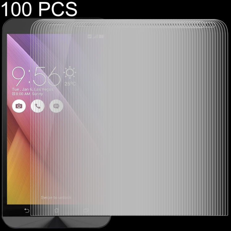 100 PCS 0.26mm 9H 2.5D Tempered Glass Film for Asus Zenfone Go ZB551KL