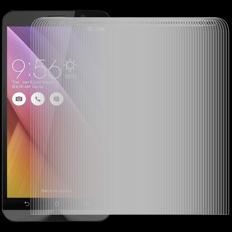 100 PCS 0.26mm 9H 2.5D Tempered Glass Film for Asus Zenfone Go ZB551KL