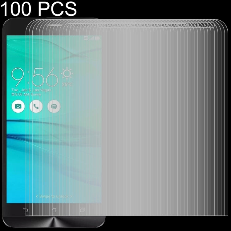 100 PCS 0.26mm 9H 2.5D Tempered Glass Film for Asus ZenFone Go ZB552KL