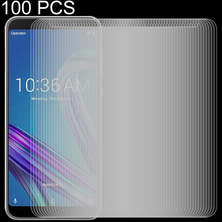 100 PCS 0.26mm 9H 2.5D Tempered Glass Film for Asus ZenFone Max Pro (M1) ZB601KL