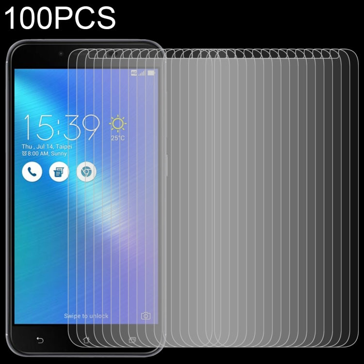 100 PCS 0.26mm 9H 2.5D Tempered Glass Film for Asus ZenFone 3 Max ZC553KL