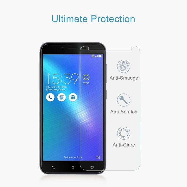100 PCS 0.26mm 9H 2.5D Tempered Glass Film for Asus ZenFone 3 Max ZC553KL