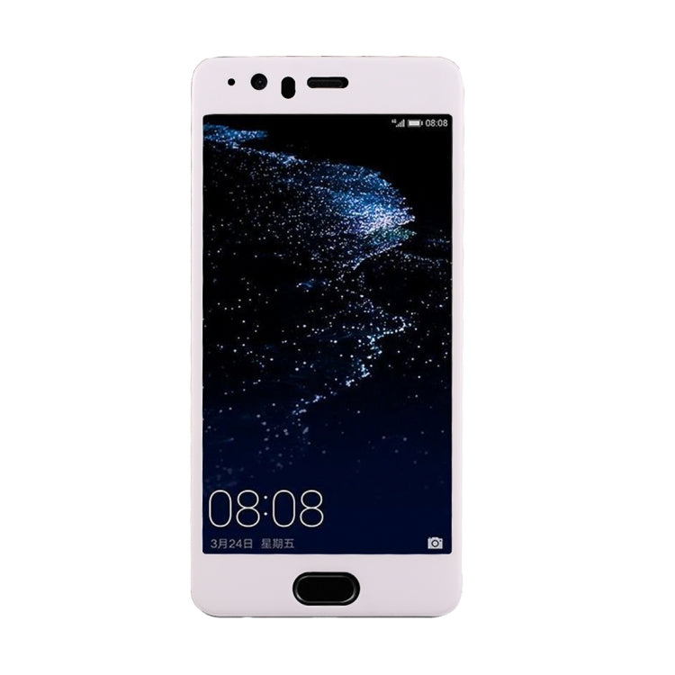 For Huawei P10 0.3mm 9H Surface Hardness 3D Curved Silk-screen Full Screen Tempered Glass Screen Protector (White)